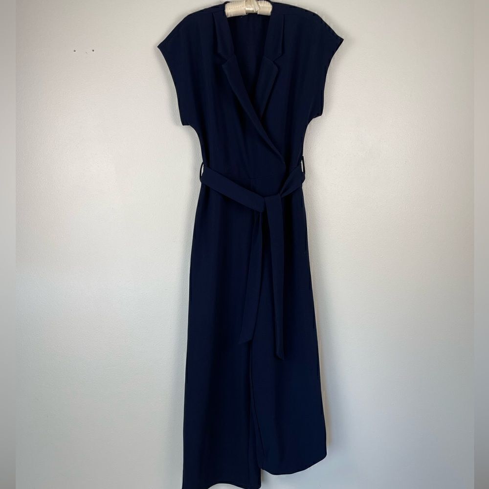 Solutions! Navy Blue Jump Suit Size M